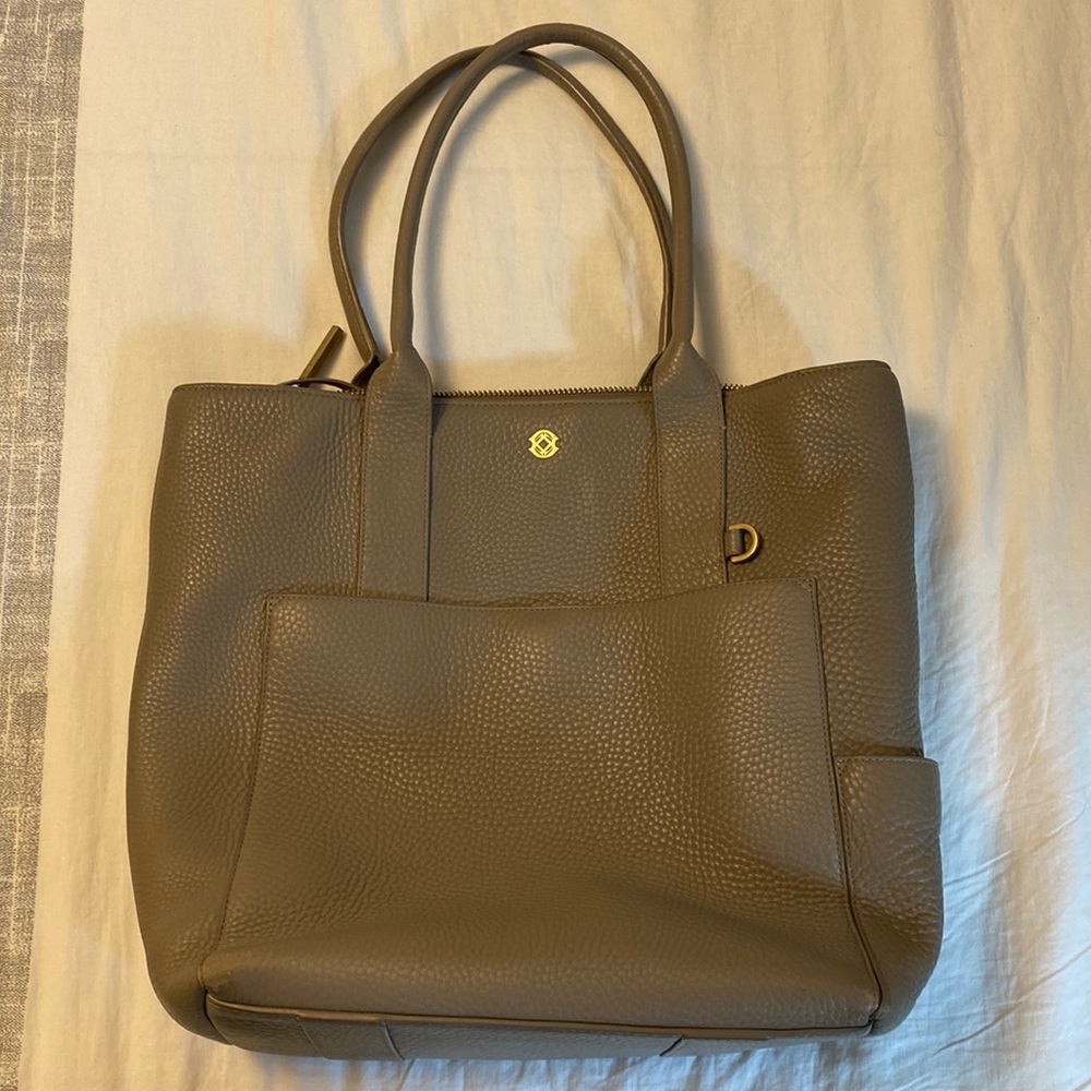 Dagne Dover Charlie Leather Tote